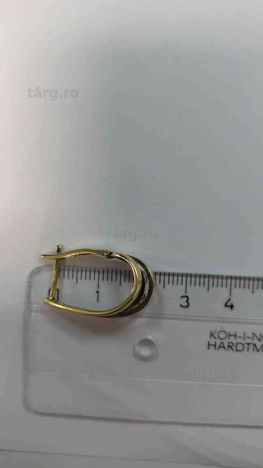 (AG42) Cercei aur 14K B.27953 - Garantie 2 ani 2