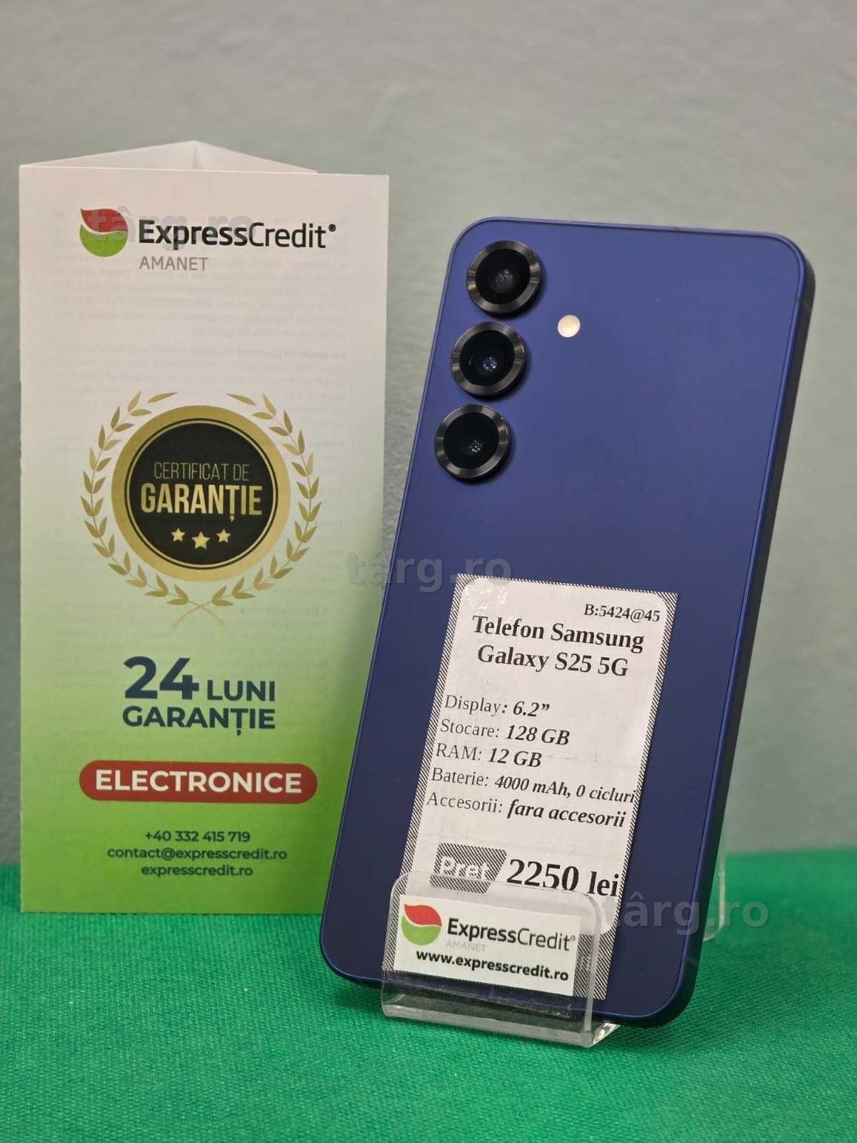 Samsung Galaxy S25 5G [Ag45 Bacau1 B.5424] - Garantie 2 ani