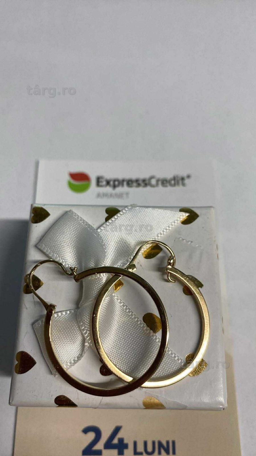 Cercei aur 14k ( Tomesti b 32625) Garantie 2 ani ! 2