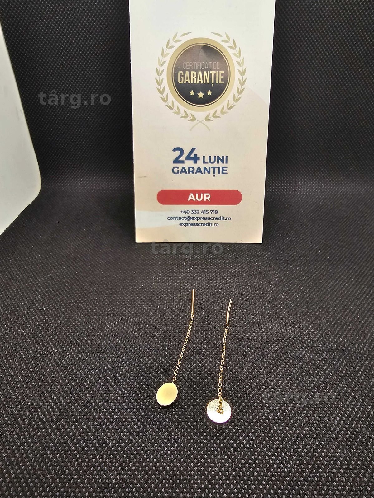 Cercei aur 14K 1.48g (50142.2 AG 11 Piata Nicolina) 2 ani garantie!