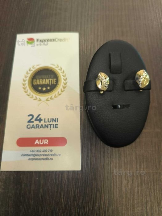 Cercei aur 14k 3,08 grame (AG24 Harlau b.45373.2) - Garantie 2 ani!