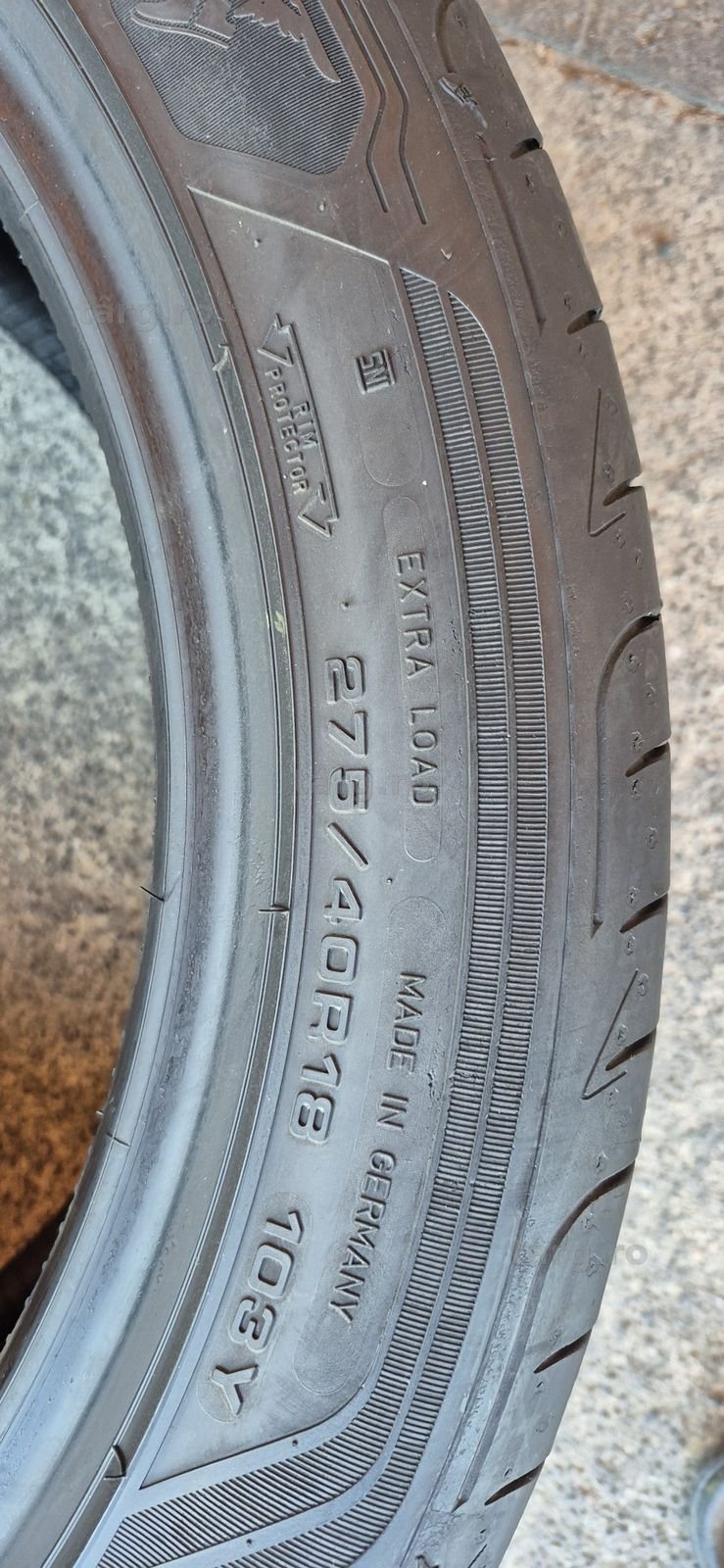 4 anvelope vara Goodyear,fata 245/45/18,spate 275/40/18.Pretul este pe bucata. 7