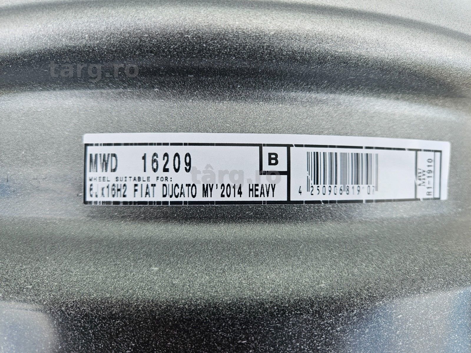 Janta 6Jx16 CITROEN Jumper FIAT Ducato PEUGEOT Boxer 5/130 ET68 CH78,1 3