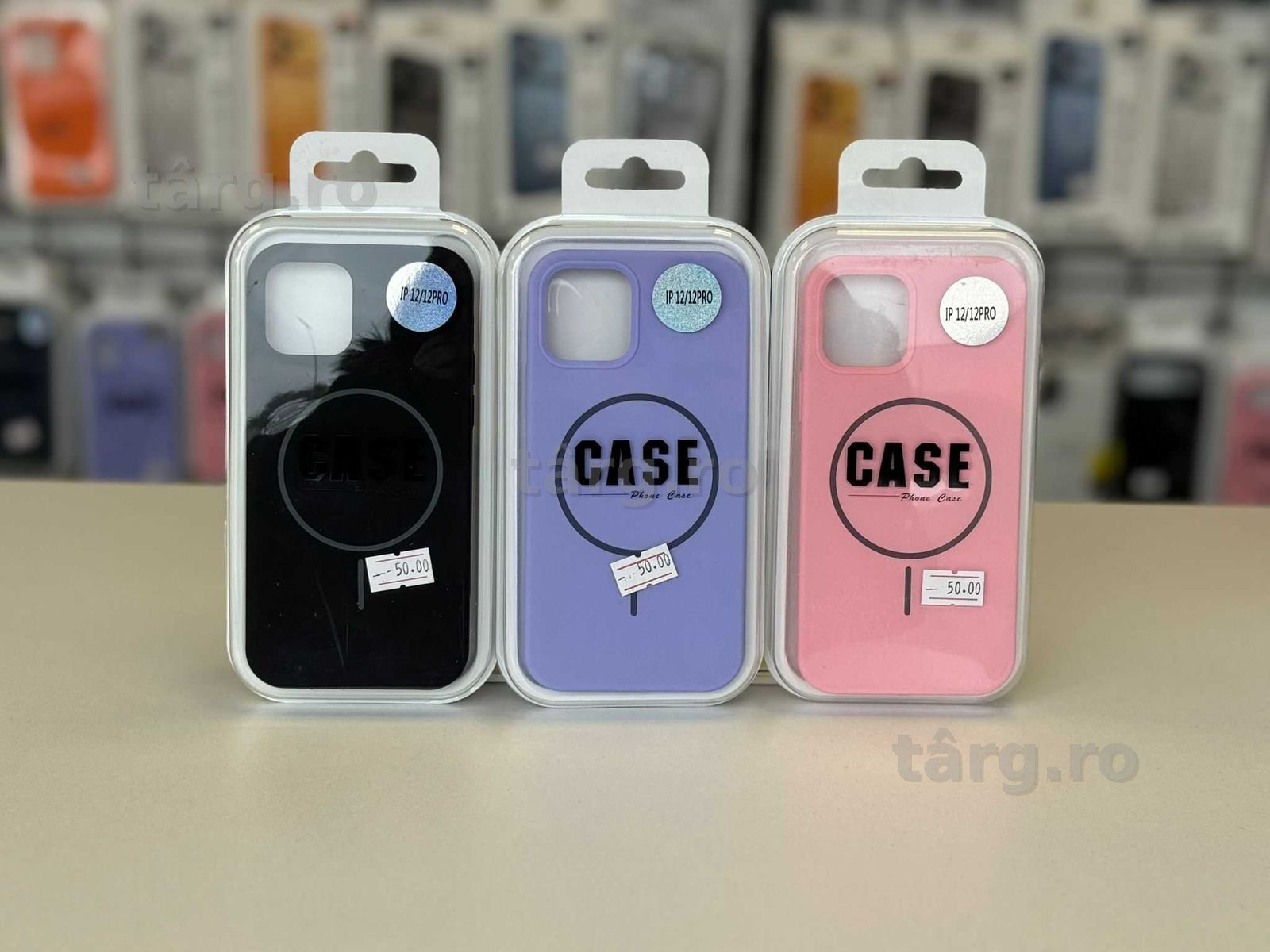 Husa silicon cu MagSafe cu catifea la interior, Folie, Cablu, Incarcator iPhone 12 / 12 Pro