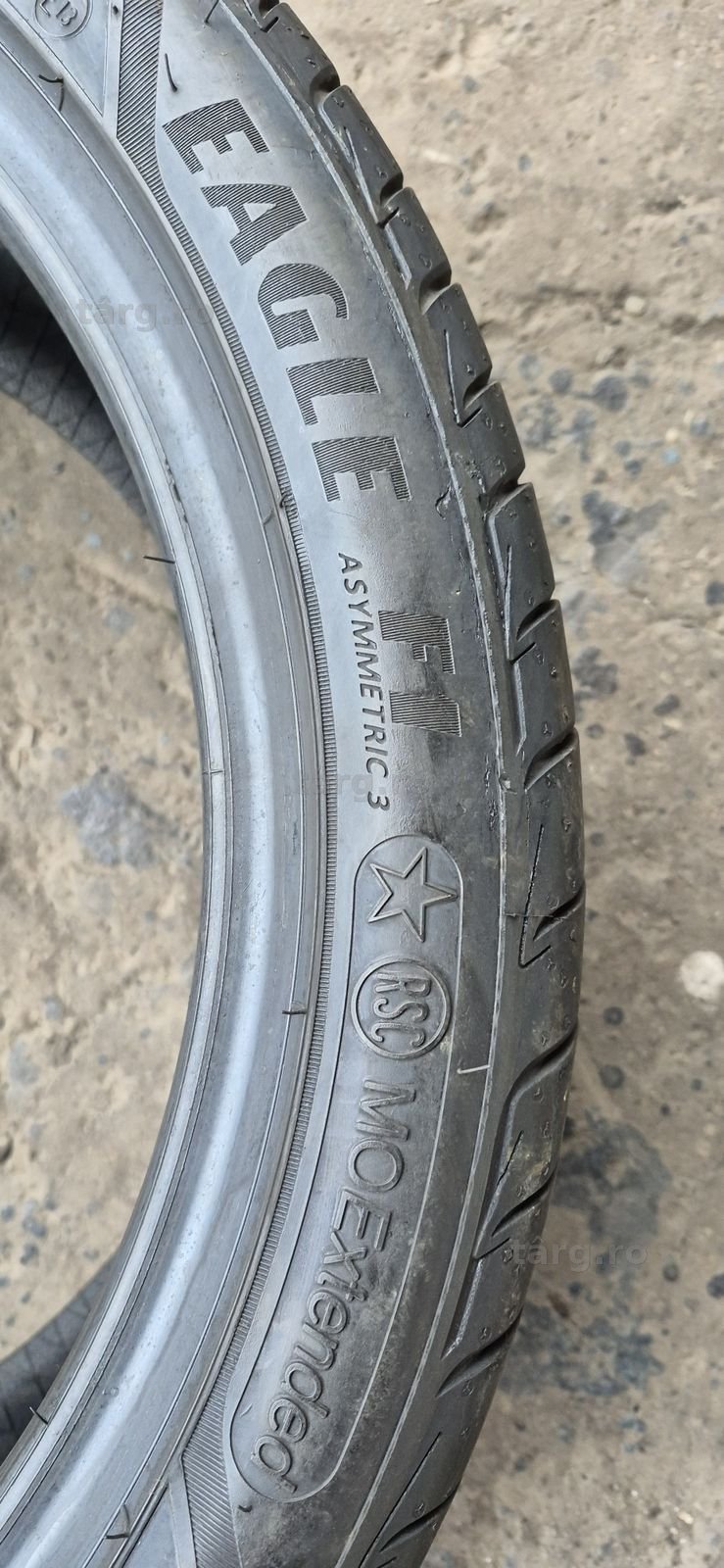 4 anvelope vara RFT Goodyear,fata 245/40/19,spate 275/35/19.Pret/buc. 5