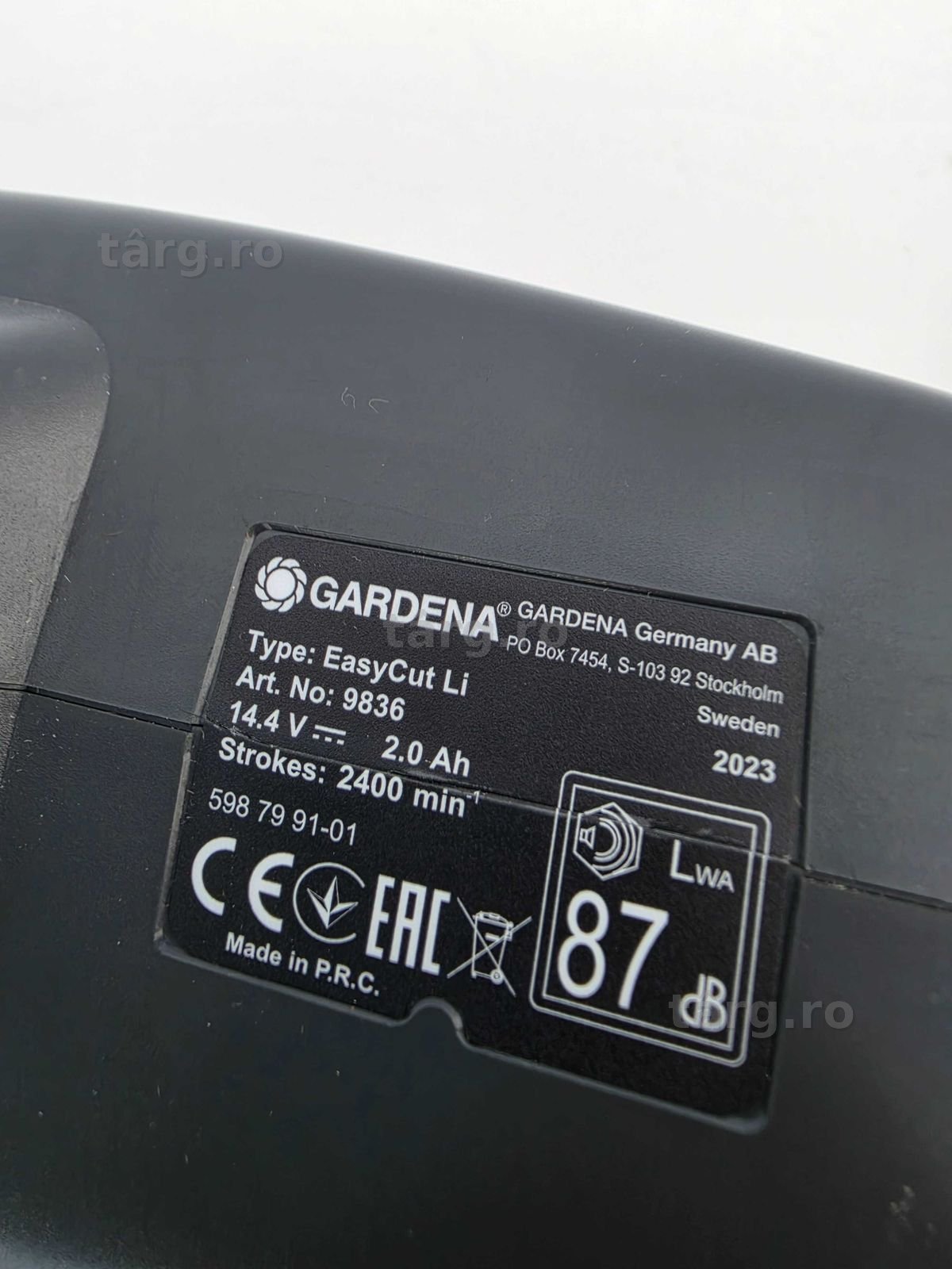 Gardena Trimmer / foarfeca pentru gard viu fără fir EasyCut Li 9836 5