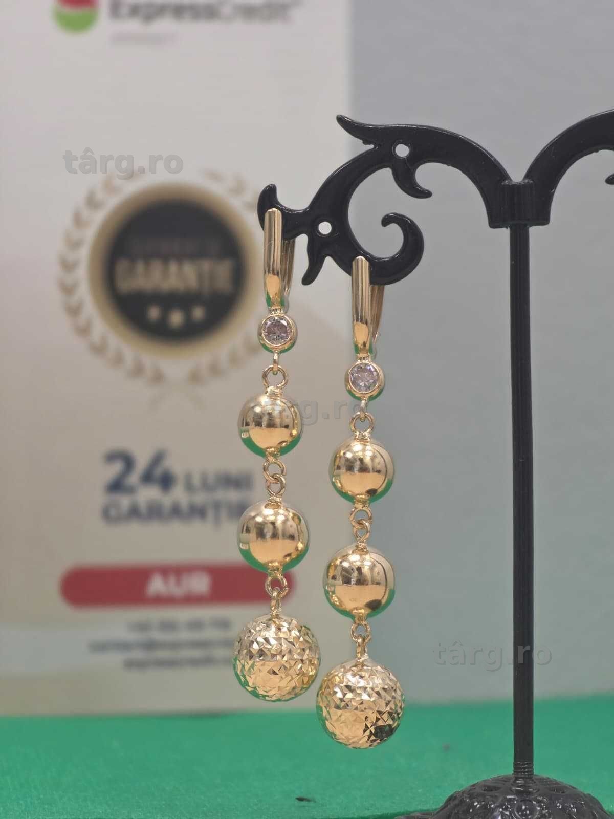 Cercei aur 14K 8.63g [Ag45 Bacau1 B.7157.1.44]