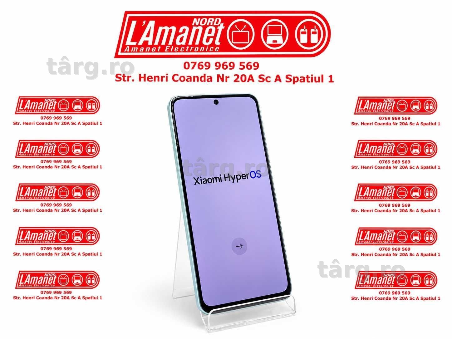 Xiaomi Redmi Note 14 256GB 8GB RAM 5G Dual SIM Coral Green Stare Excelenta Full Box - Nord