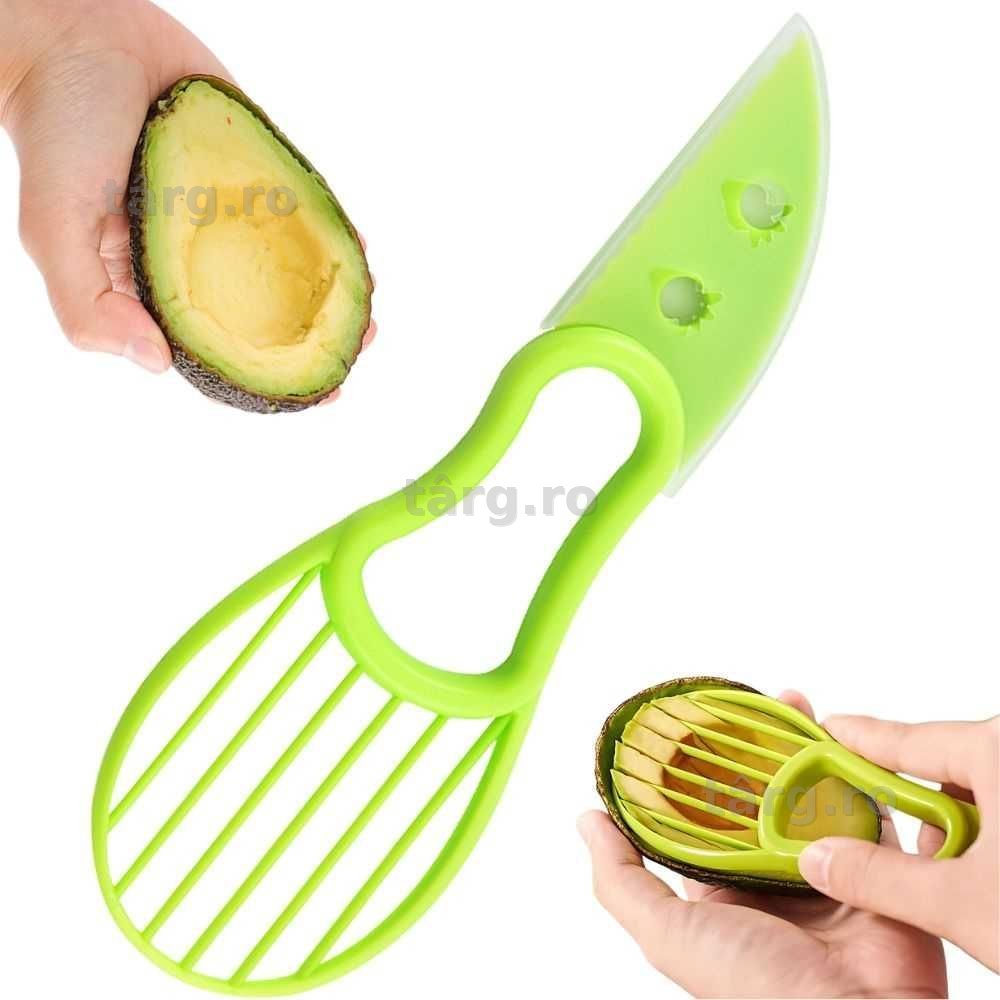 Cutit multifunctional avocado 3-in-1 taiere curatare scoaterea sambure