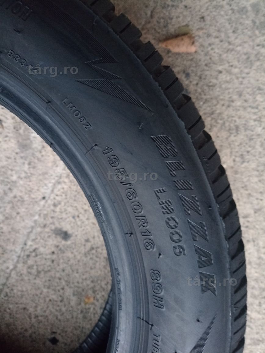4 anvelope de iarna Bridgestone 195/60 R16 dot 2022 4