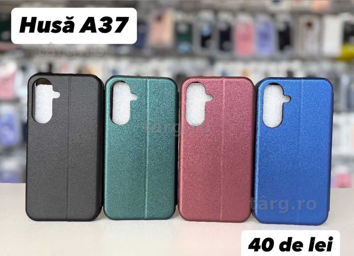 Husa tip carte, folie, cablu, incarcator Samsung A37 3