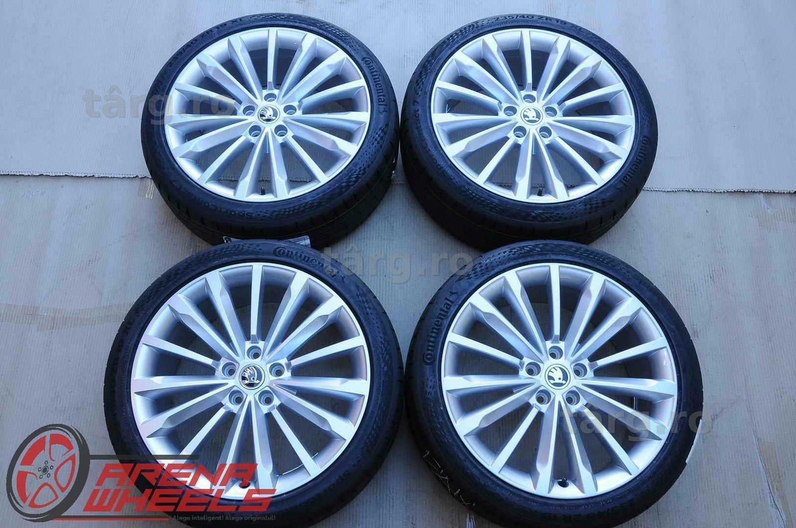 Roti Vara Noi 19 inch Originale Skoda Superb Continental 235/40 R19