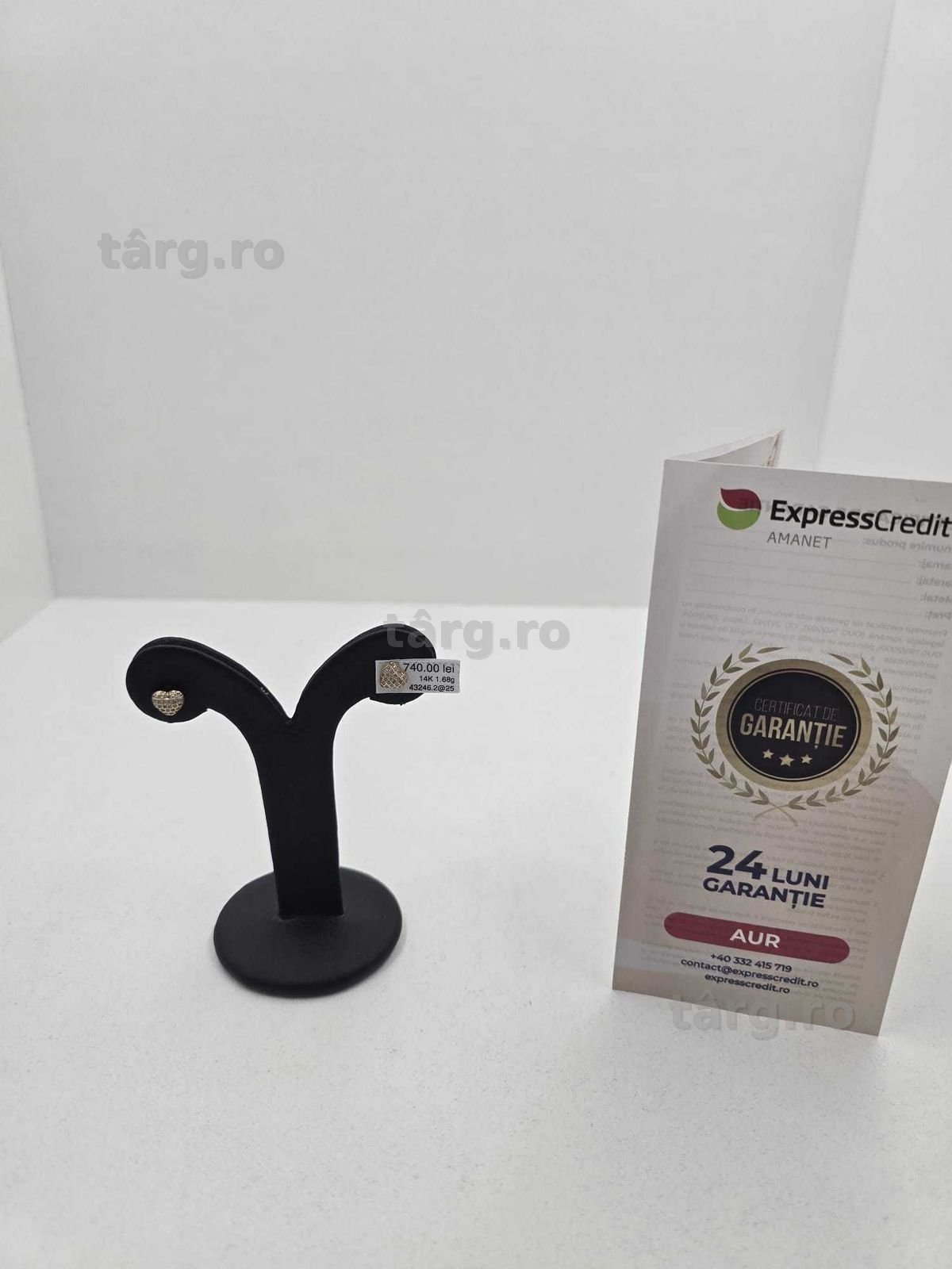 Cercei  aur 14K 1.68gr (Ag25 Belvedere B.43246.2)-Garantie 2 Ani!