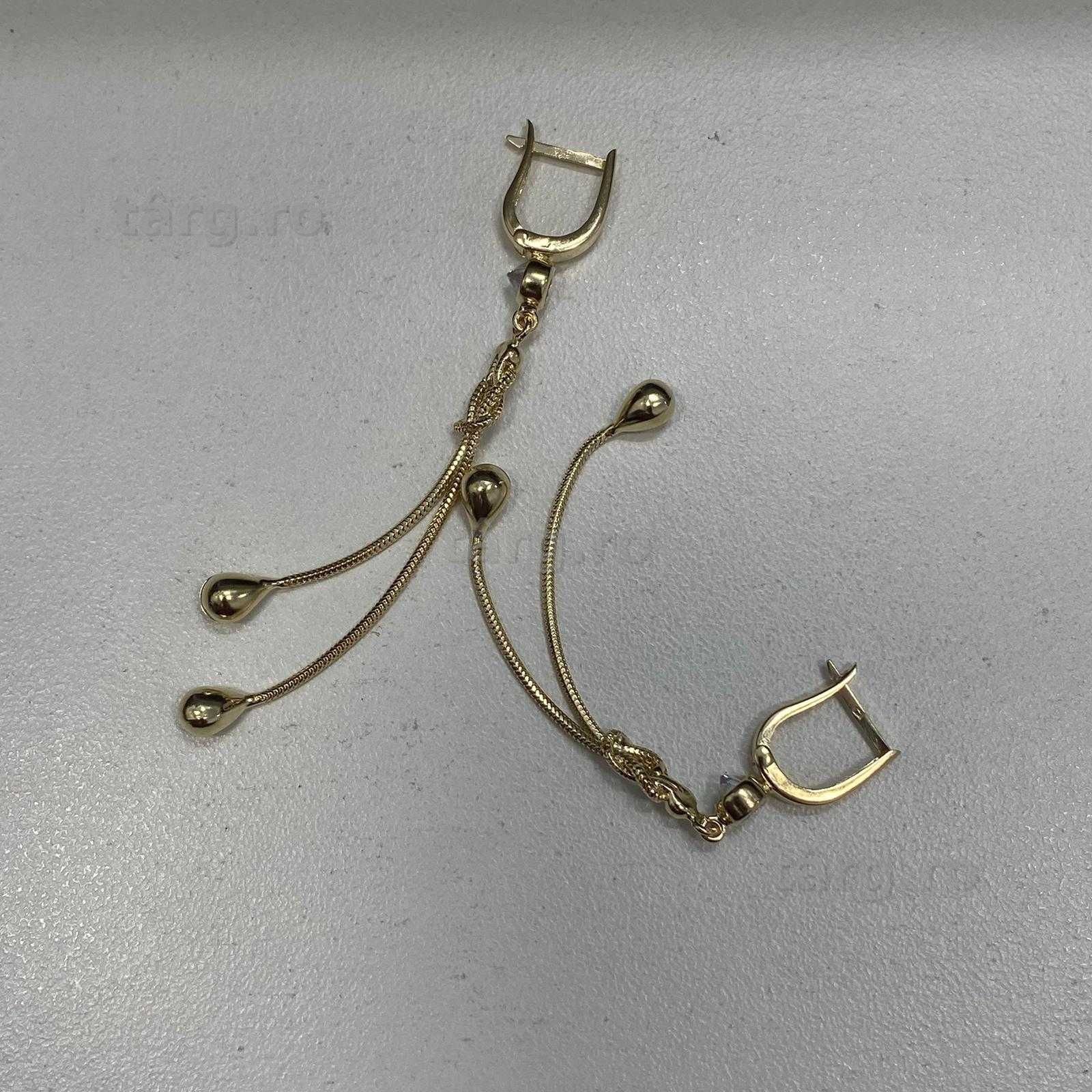 (AG13) Cercei aur 14k 4.97g (b.55981) Garantie 2 ani!