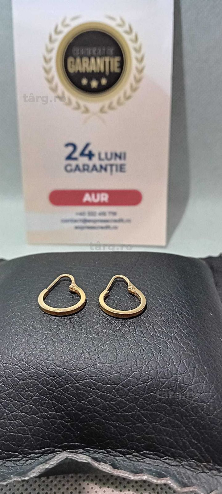 Cercei Aur 14K (Ag18 Tutora b.28571) Garantie 2 ani! 2