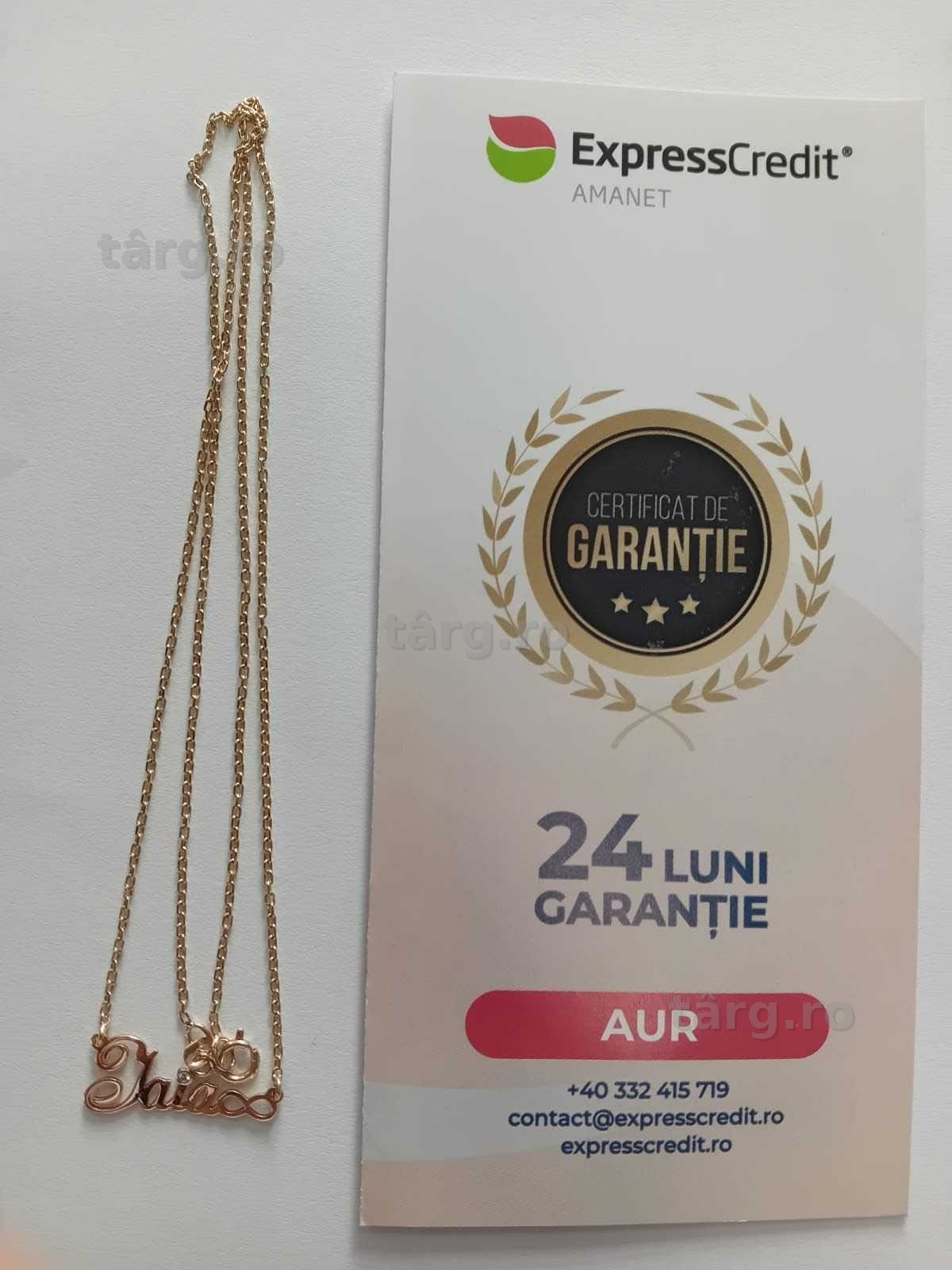 (AG33) Lant Aur 14K / Garantie 2 Ani.