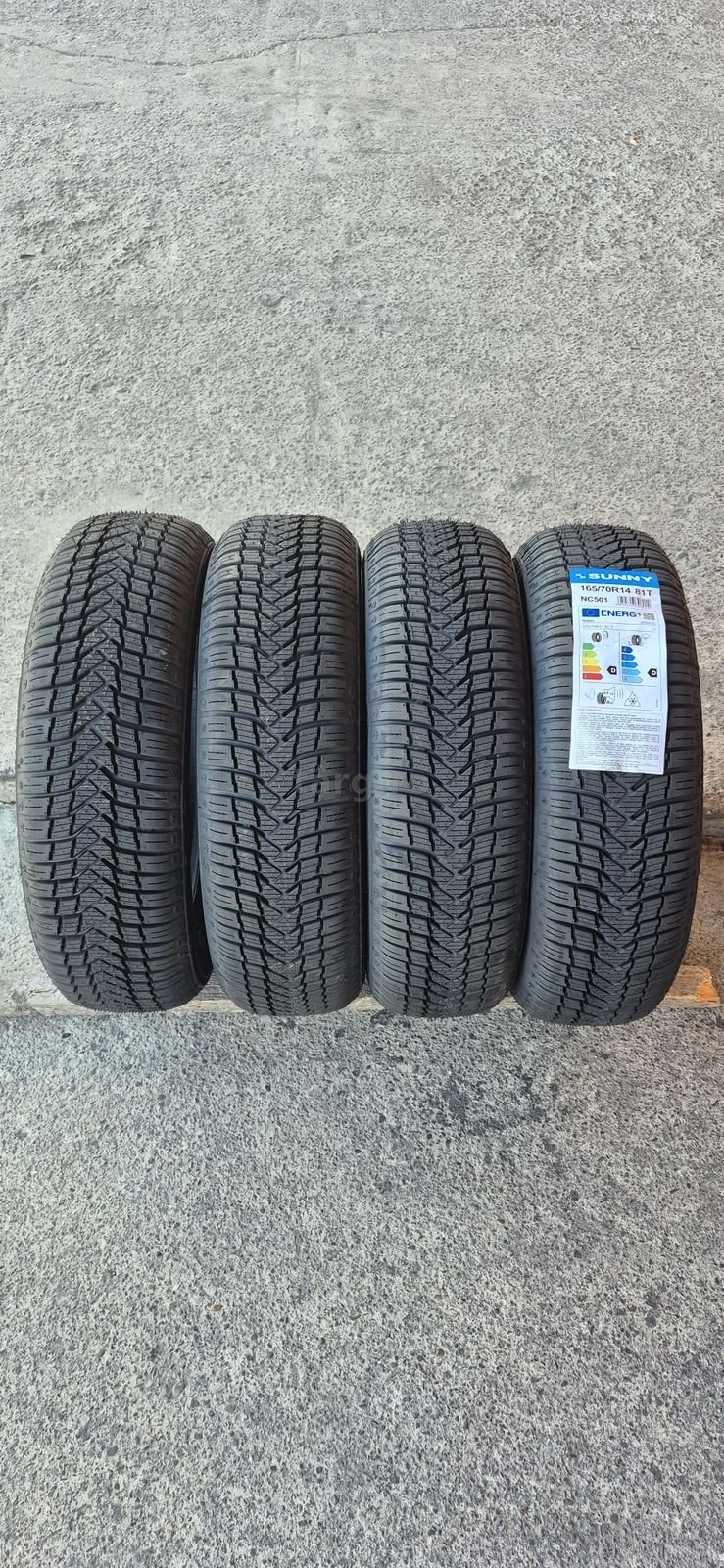 4 anvelope M+S noi Sunny 165/70/14,dot 2025 Pretul este pe bucata.