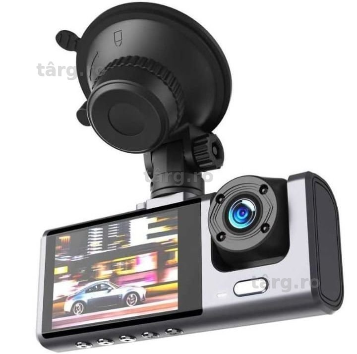 Camera Auto cu Ventuza, XO-XJ03, Fata si Spate, Baterie 200mAh, Negru 3