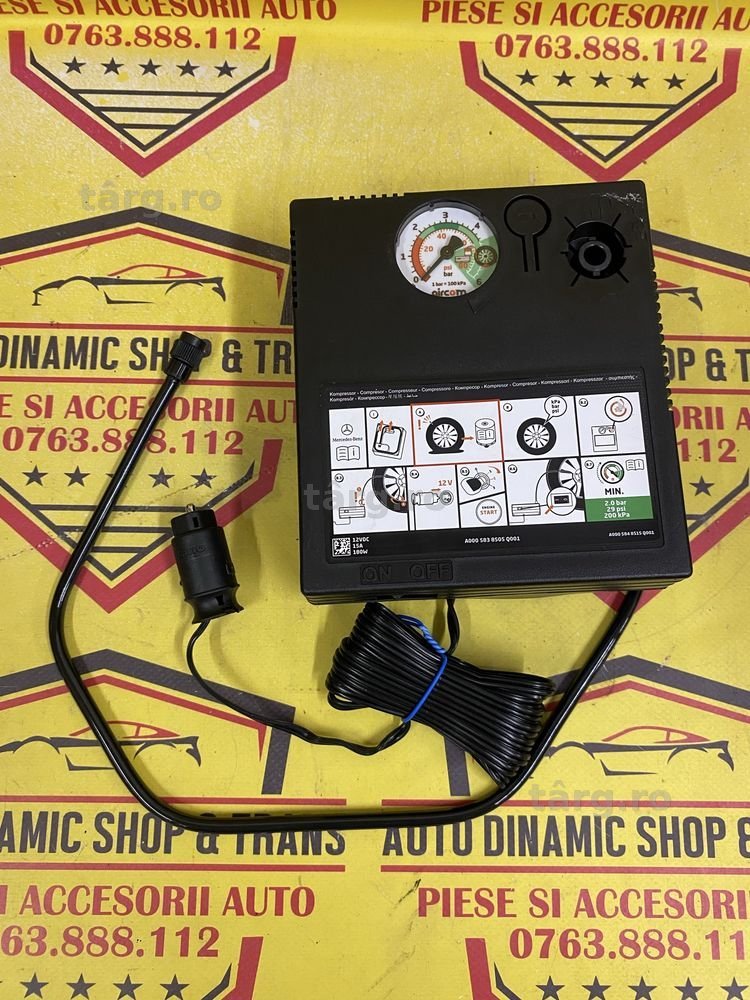 Compresor auto masina umflat roti OE Mercedes 12V 180W 15A Polonia