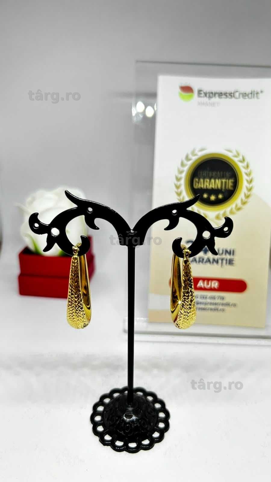 Cercei Aur 14K 3.39g (AG1 Alexandru B53870) - Garantie 2 ani!