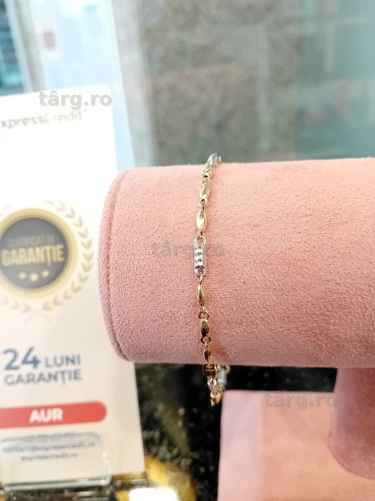 Bratara aur 14k 2.45g 18.5cm (Iulius Mall)(B-156) Garantie 2 ani! 2