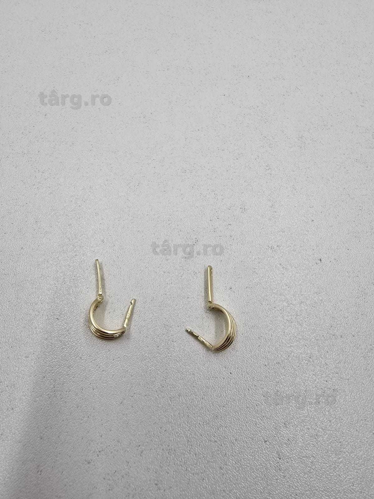 Cercei aur 14K 2.15gr (Ag25 Belvedere B.42008.1)-Garantie 2 Ani! 3