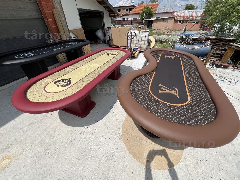 47 mese poker stoc noi si second hand pe CustomTables.eu #mesepoker #masapoker #scaunepoker #jetoanepoker