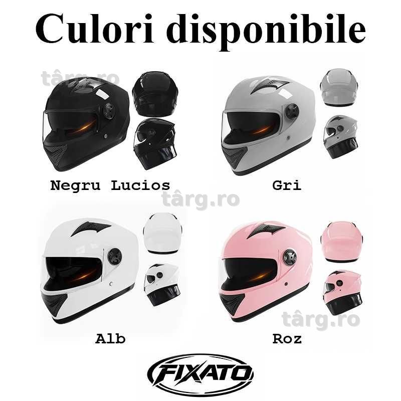 Casca Moto/Scuter/ATV, Viziera Dubla, Esarfa detasabila, Alb 4