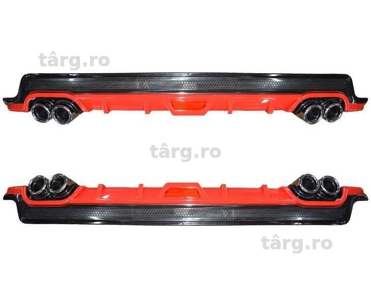 Ornament difuzor de bara universal spate 130cm Negru+Rosu