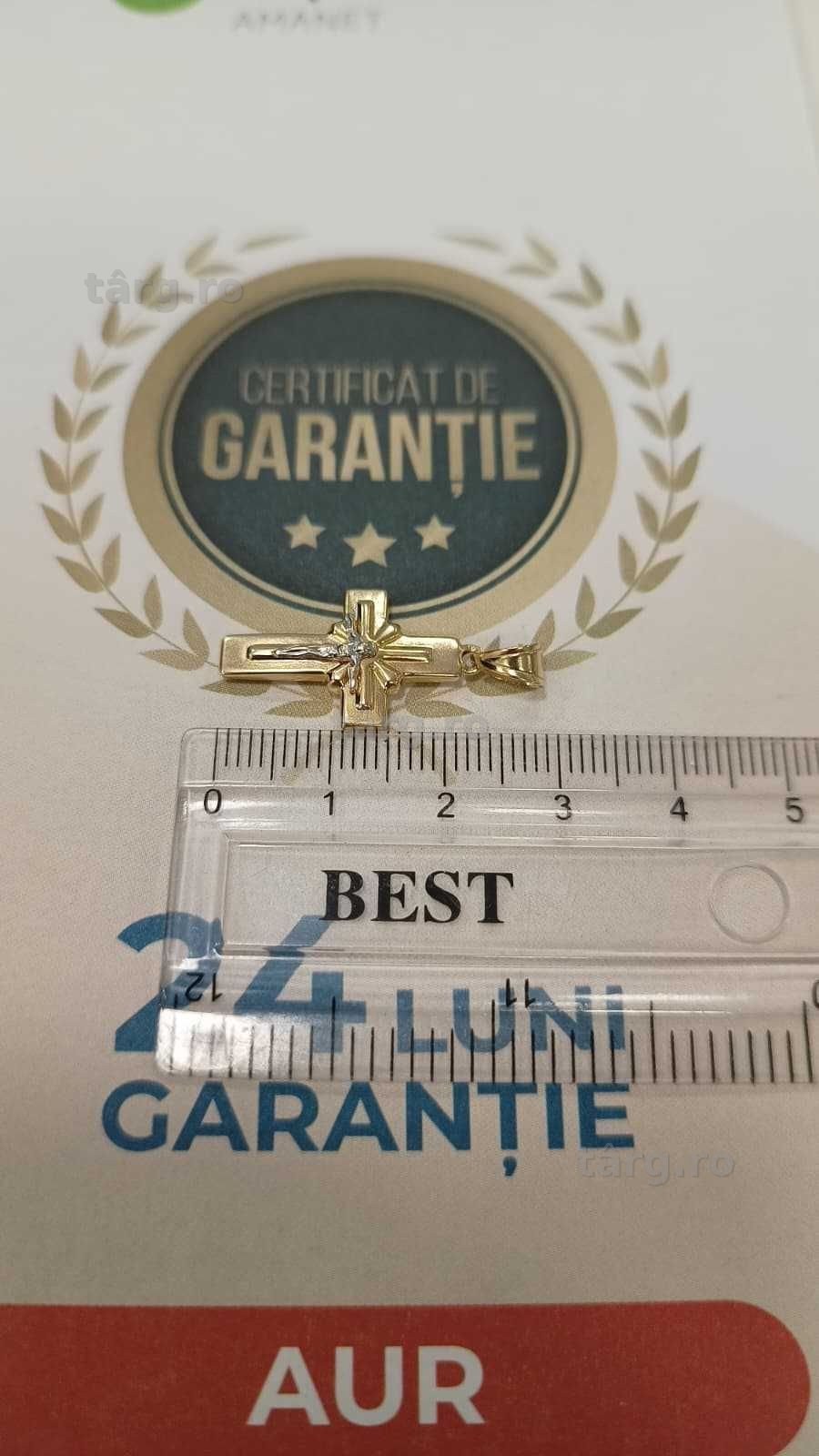 Pandantiv aur 14K 1.05gr [AG24 Harlau B.46113.2] - Garantie 2 ani! 4