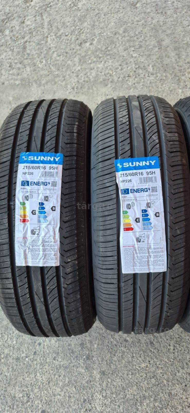 4 anvelope vara noi Sunny 215/60/16,dot 2026.Pretul este pe bucata. 2