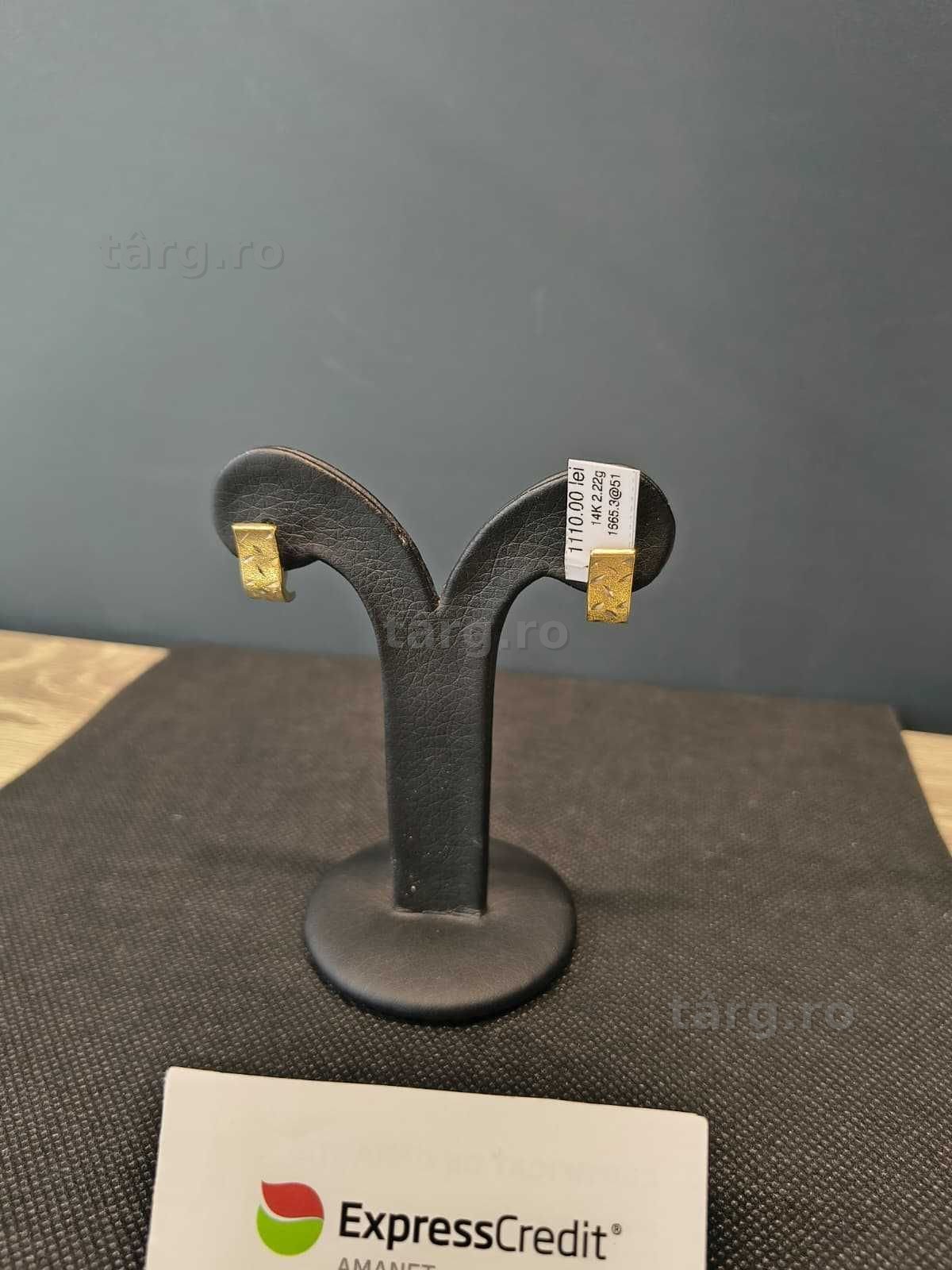 (AG51) cercei aur 14K 2.22g b1665.3 - Garantie 2 ani!