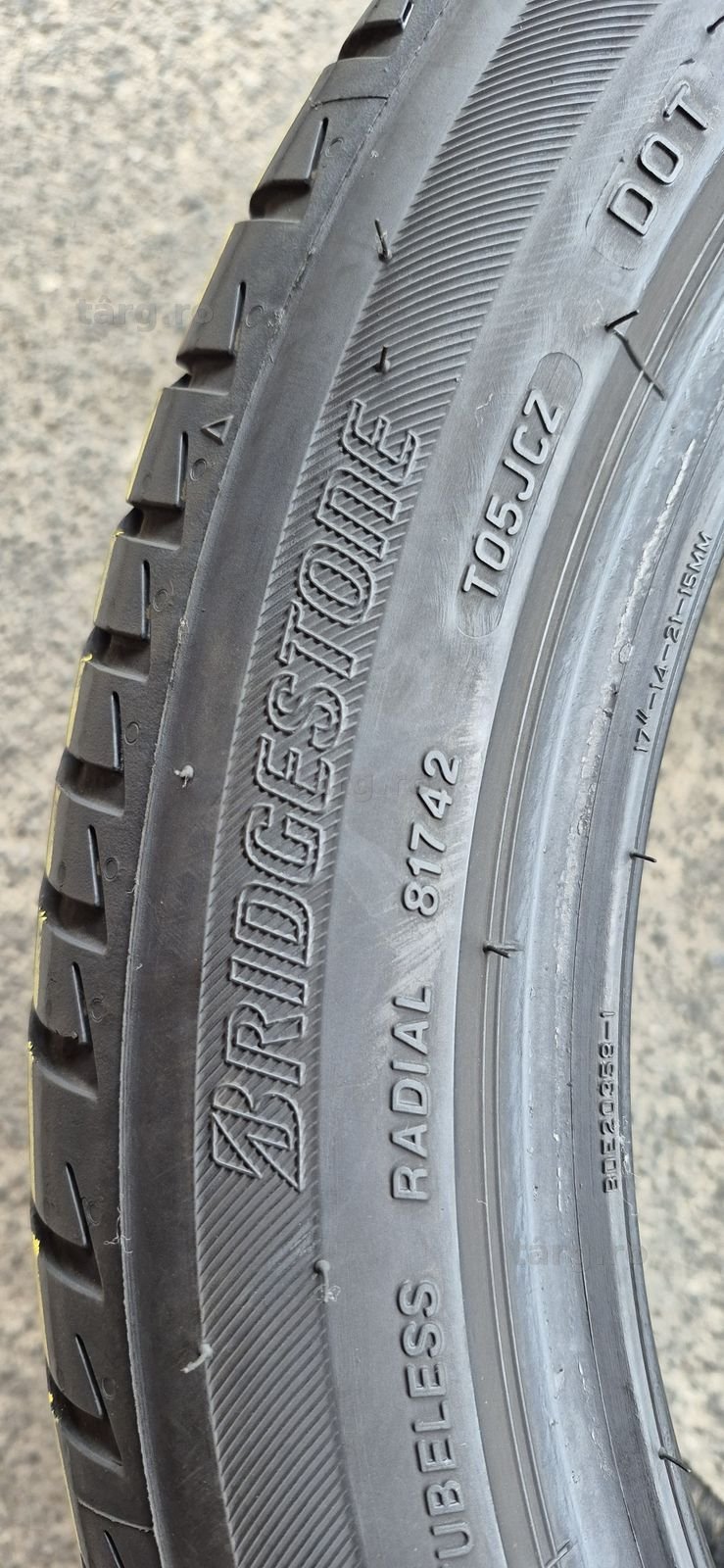 4 anvelope vara Bridgestone 225/45/17.Pretul este pe bucata. 4