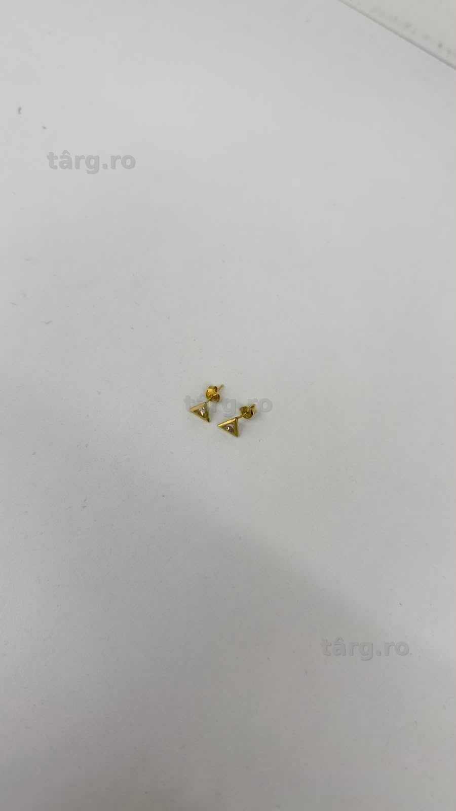 Cercei aur 14K 1.07g ( Galata B8867 ) - Garantie 2 ani! 3