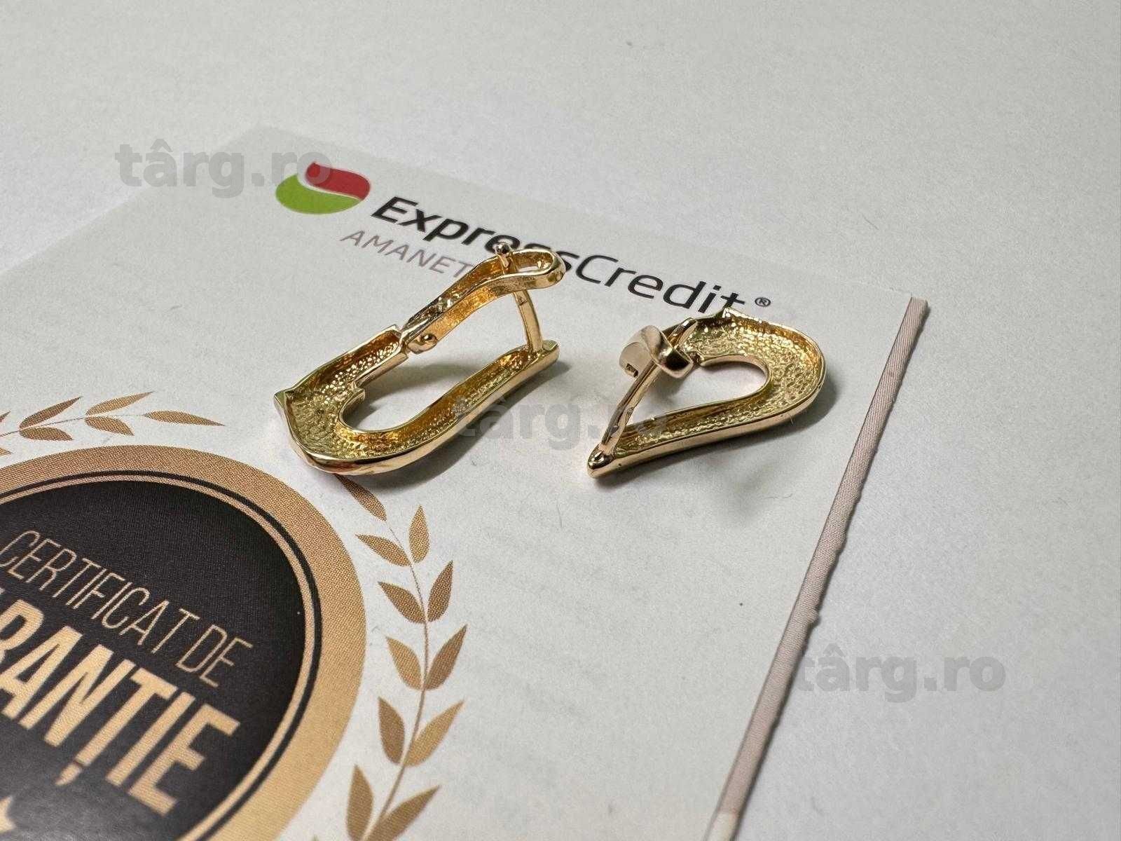 Cercei aur 14K 3.29g (B.61698.2 Tatarasi) Garantie 2 ani 2