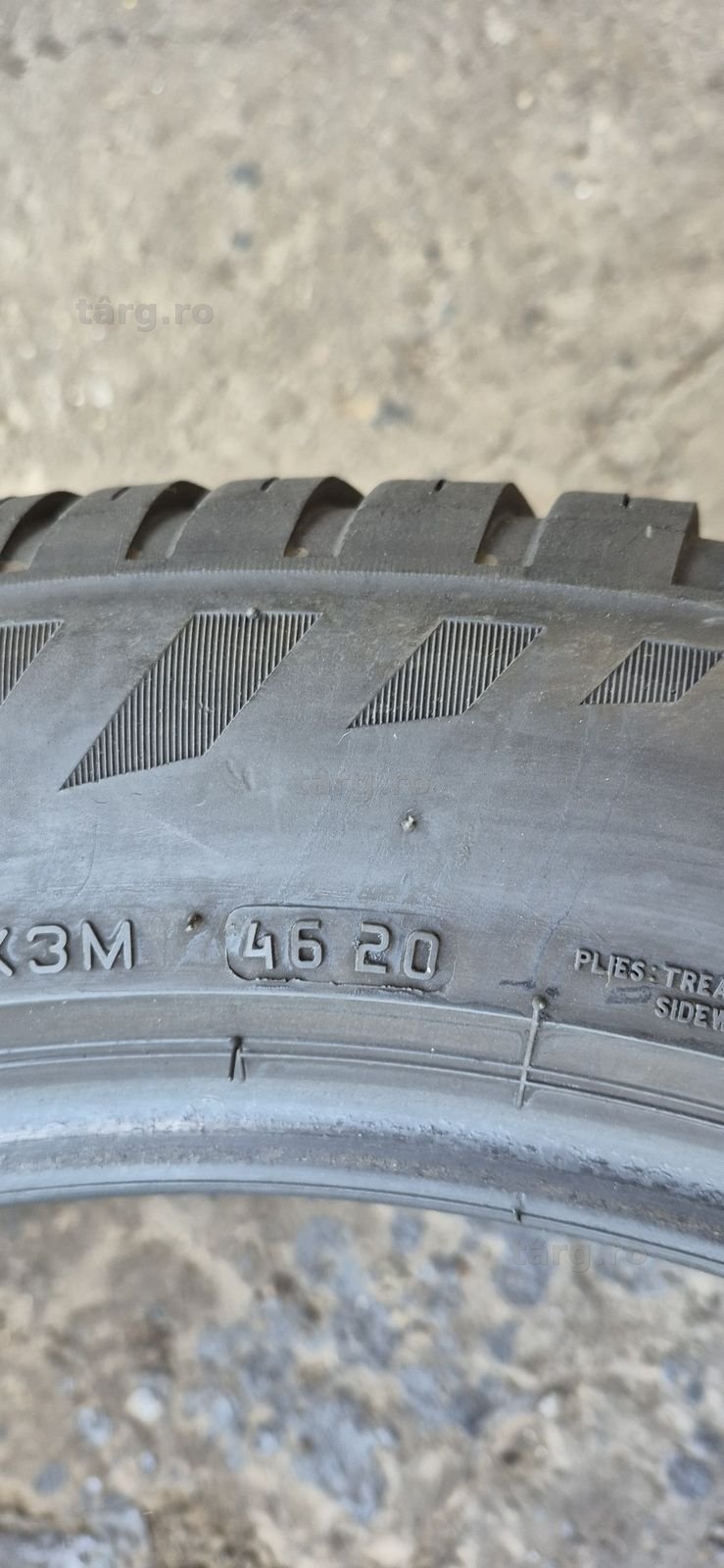 2 anvelope M+S Bridgestone 275/45/20.Pretul este pe bucata. 6