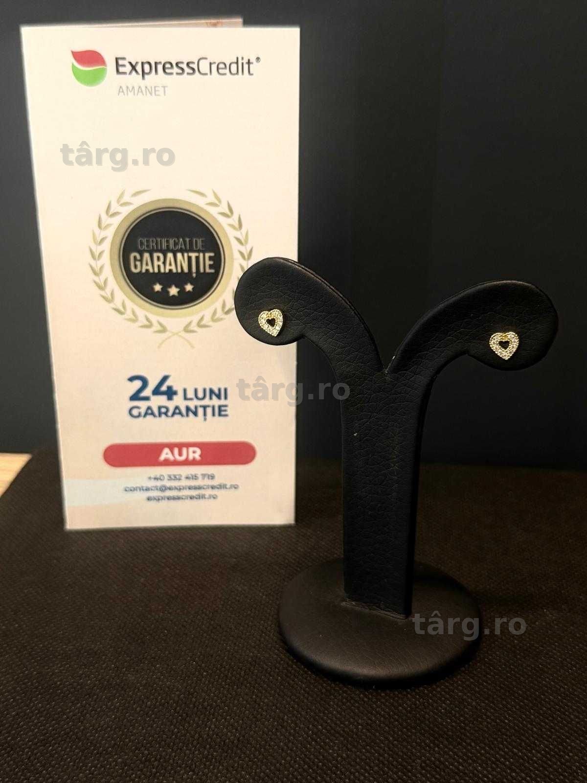 (AG51) Cercei aur 14k 1.11g b1531.2 - Garantie 2 ani!
