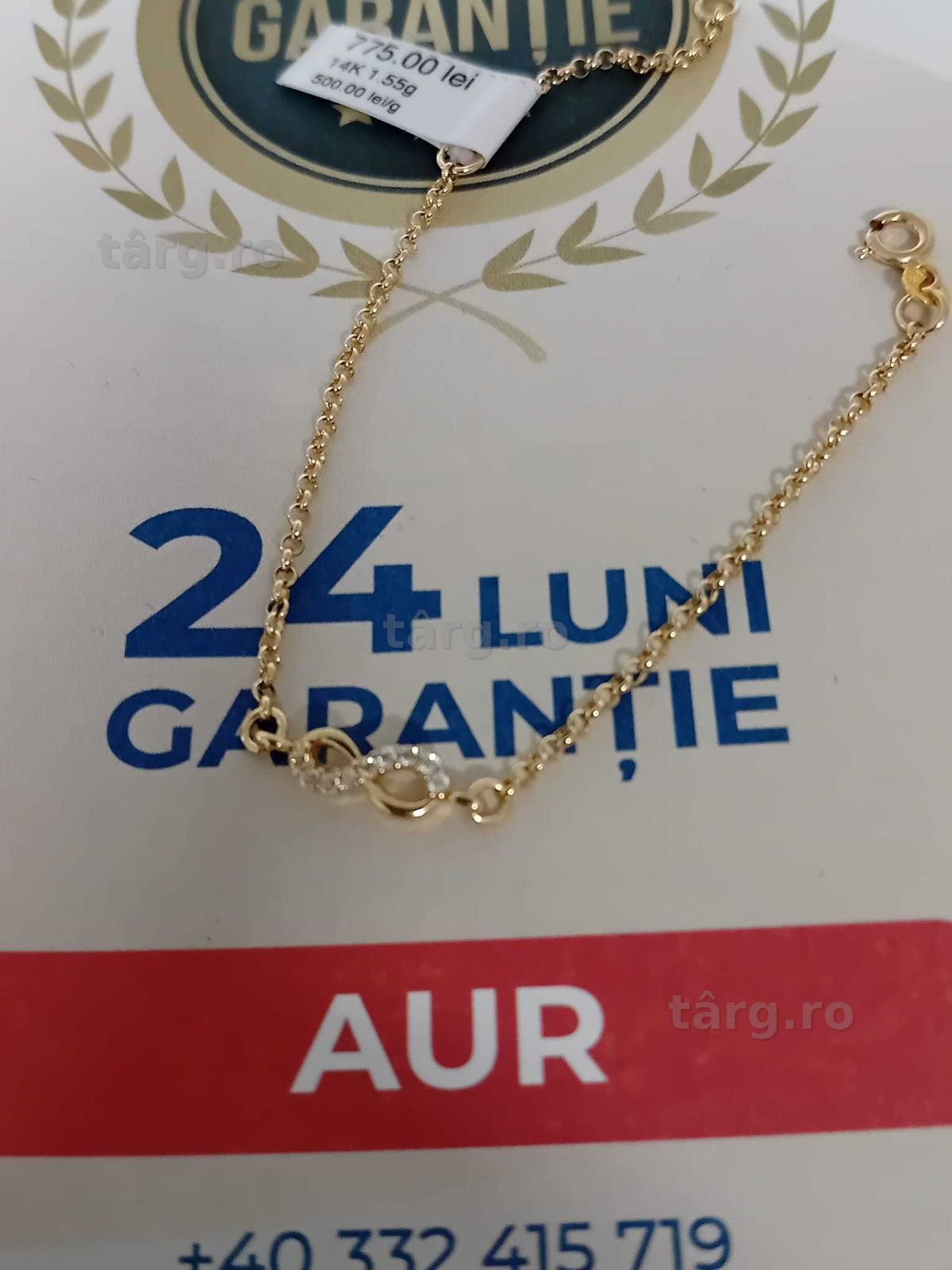 Bratara aur 14k [Tomesti-b:33267]-Garantie 2 ani! 2