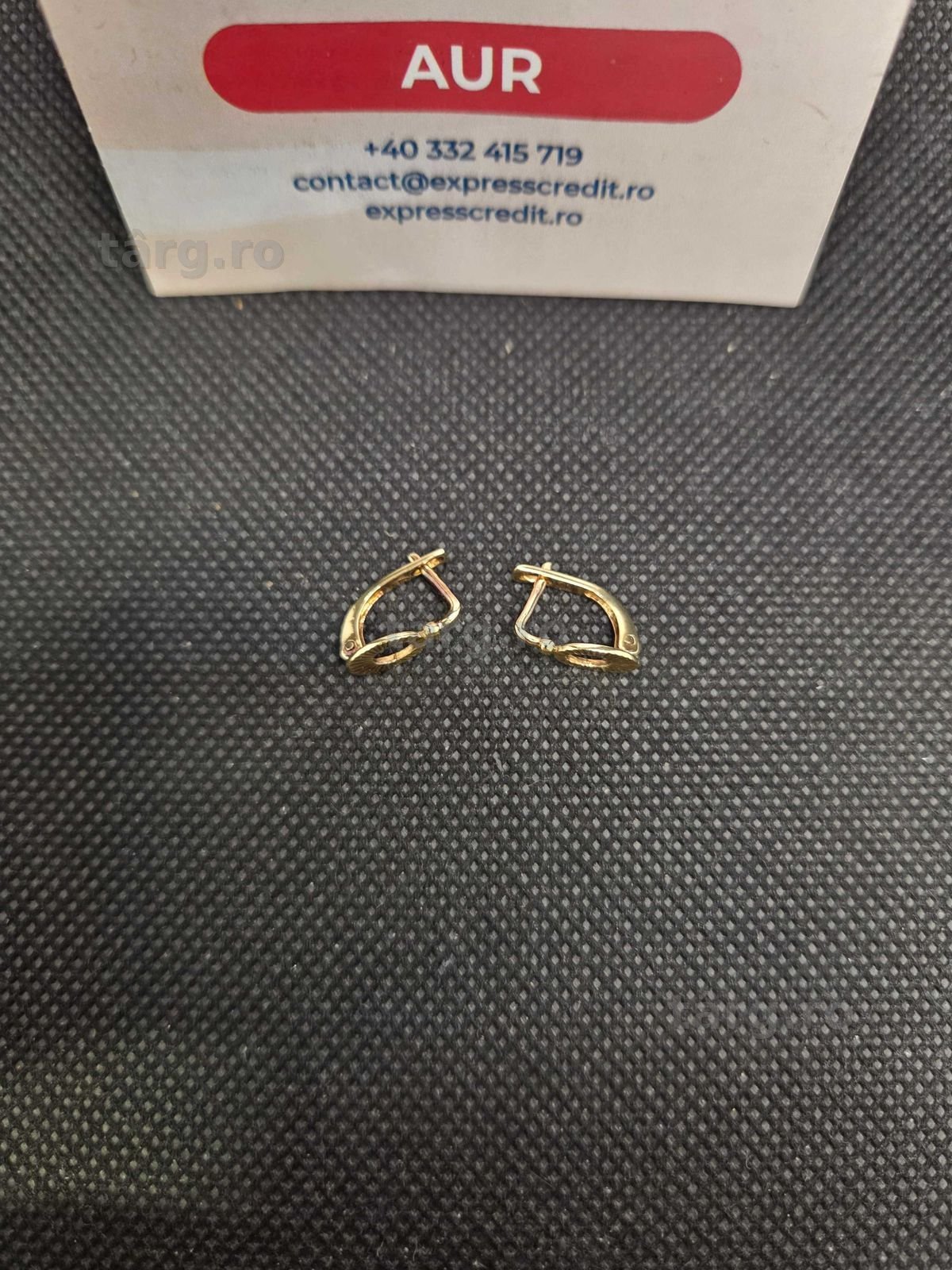 Cercei aur 14K 1.67g (49991 Ag11 Piata Nicolina) Garantie 2 ani! 3