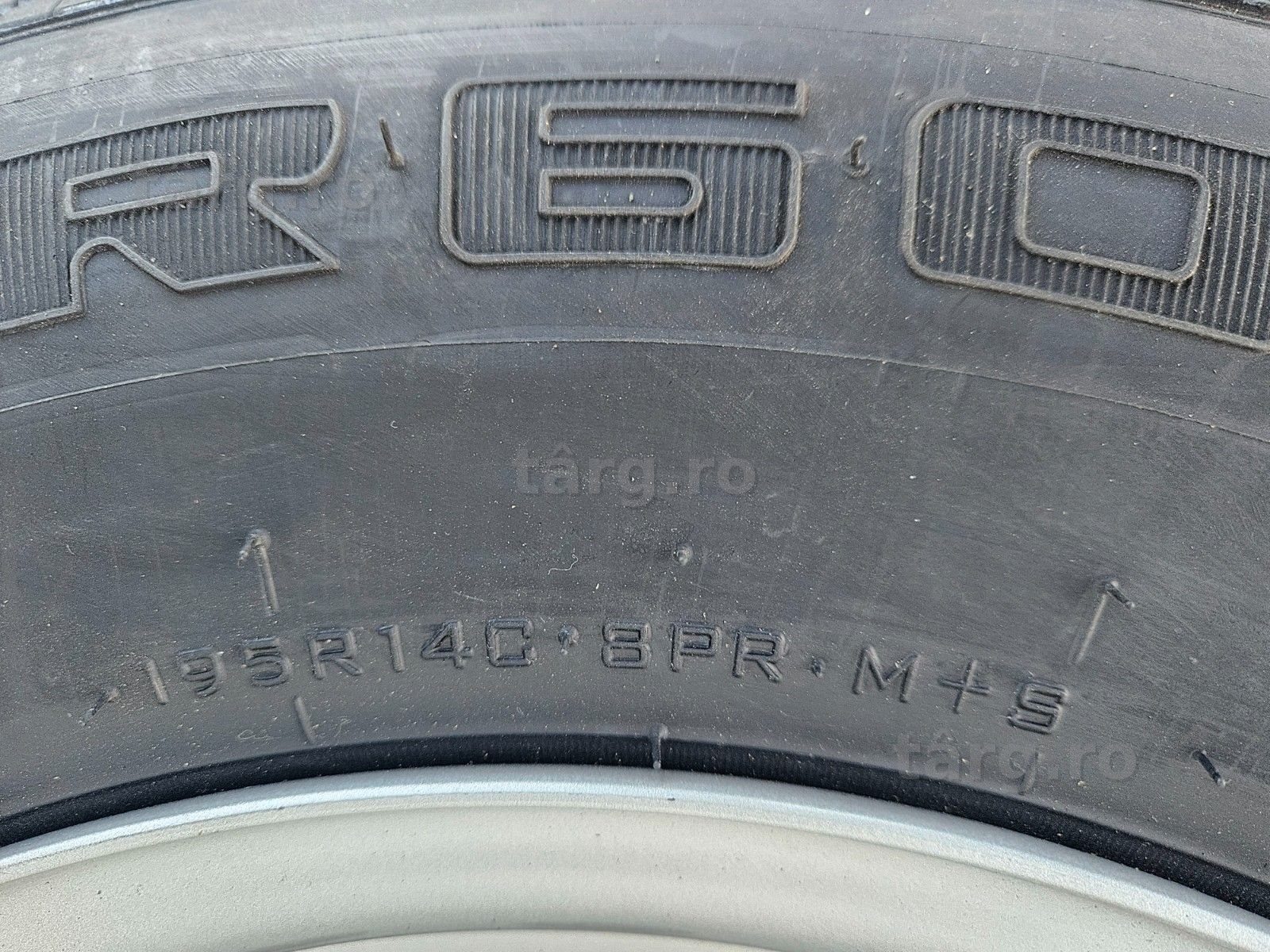 Roata completa remorca 195 R14C Anvelopa SECURITY M+S pe Janta 5.5Jx14 6