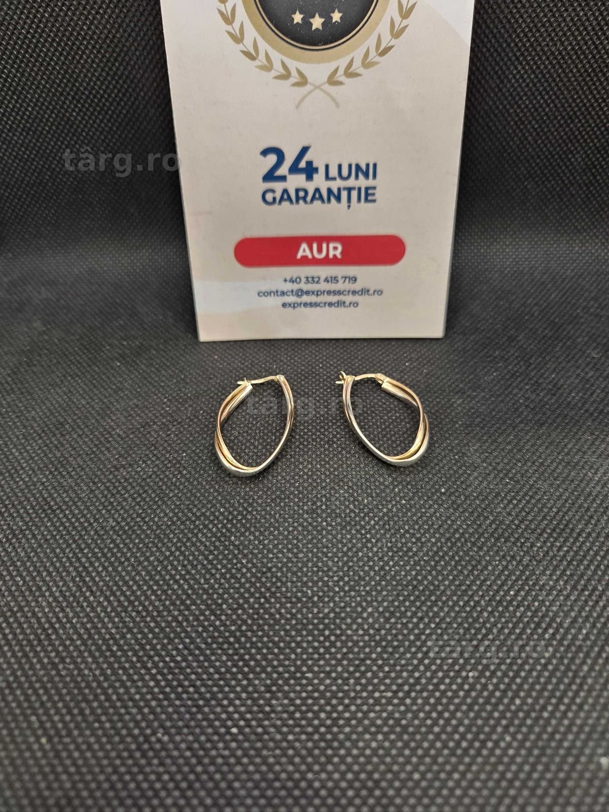 Cercei aur 14K 2.75g (49953.5 Ag11 Piata Nicolina) Garantie 2 ani!