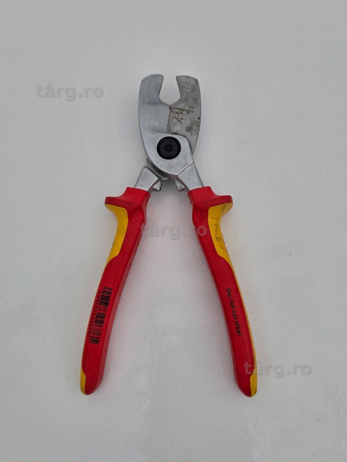 Foarfecă pentru cabluri Knipex 95 16 200, cu două tăișuri, 200 mm, cromată 4