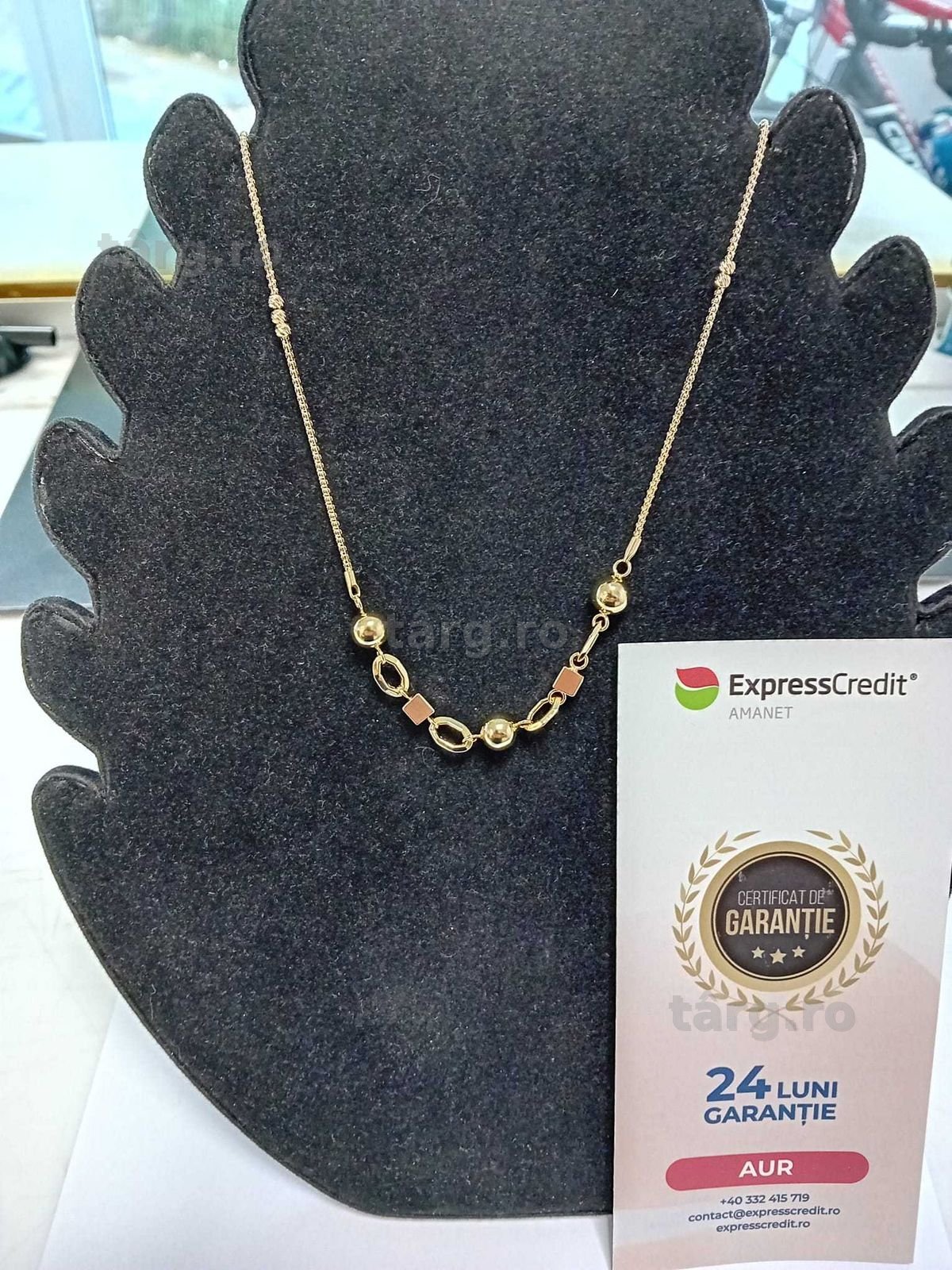 (Ag33) Colier Aur 14K/Garantie 2 ani