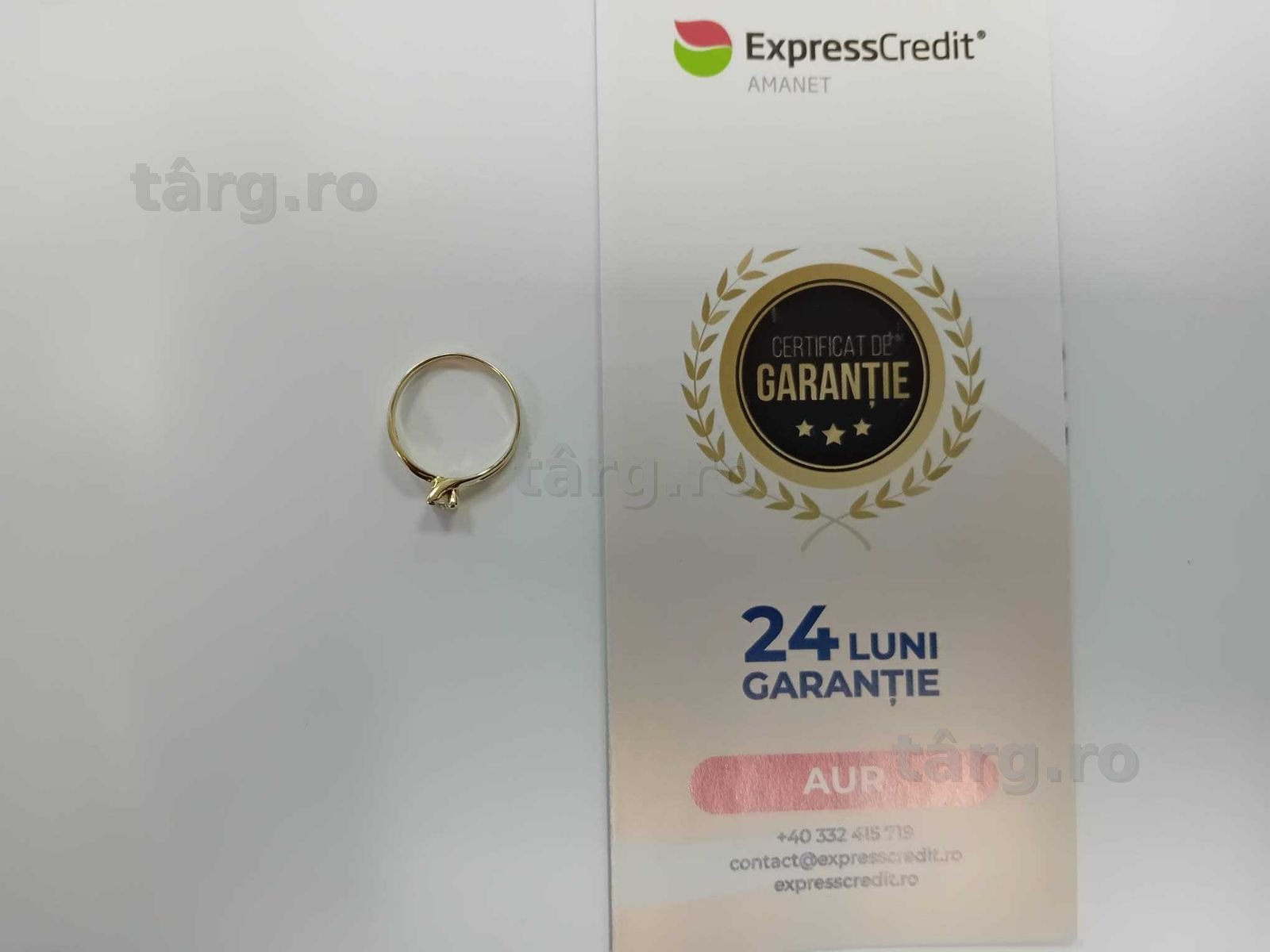 (Ag33) Inel Aur 14K/Garantie 2 ani 2