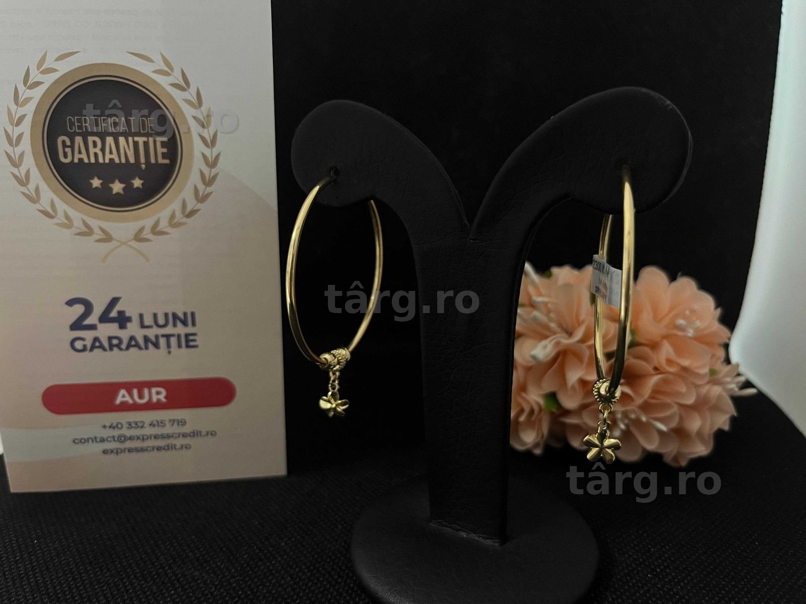 Cercei Aur 14k 4.80g (AG16 Moldova b32996)-Garantie 2 ani! 3