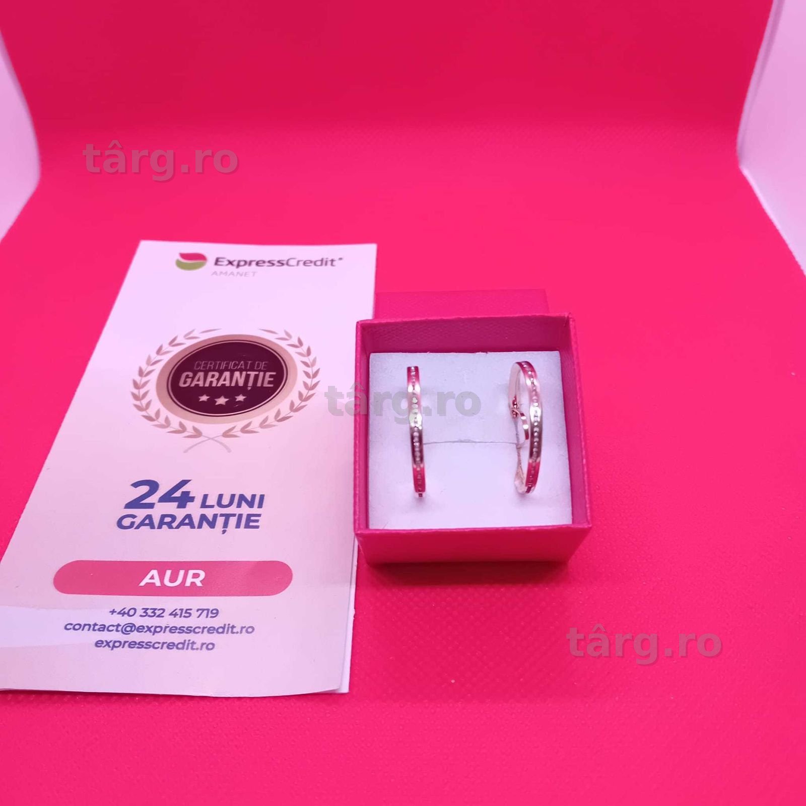Cercei aur 14k 2.21g (Ag4 Dacia B50672.1)-Garantie 2 Ani