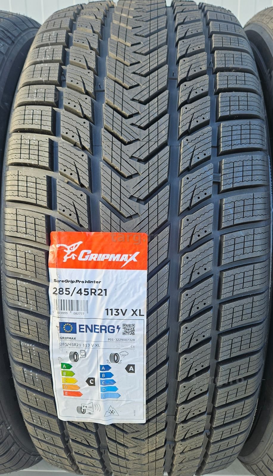 285/45 R21, 113V xl, GRIPMAX, Anvelope iarna M+S, Aderenta cl. A 3