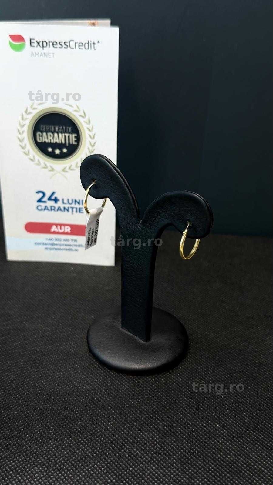 (AG51) Cercei aur 14k 0.99g b1707.2 - Garantie 2 ani!