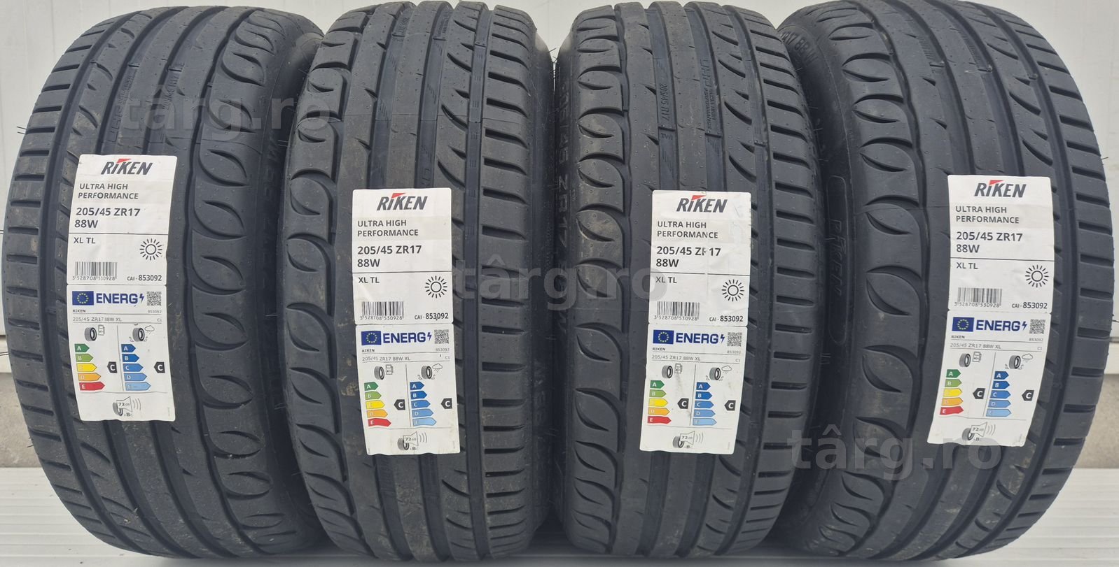 205/45 R17, 88W, RIKEN (By Michelin) UHP XL, Anvelope de vara