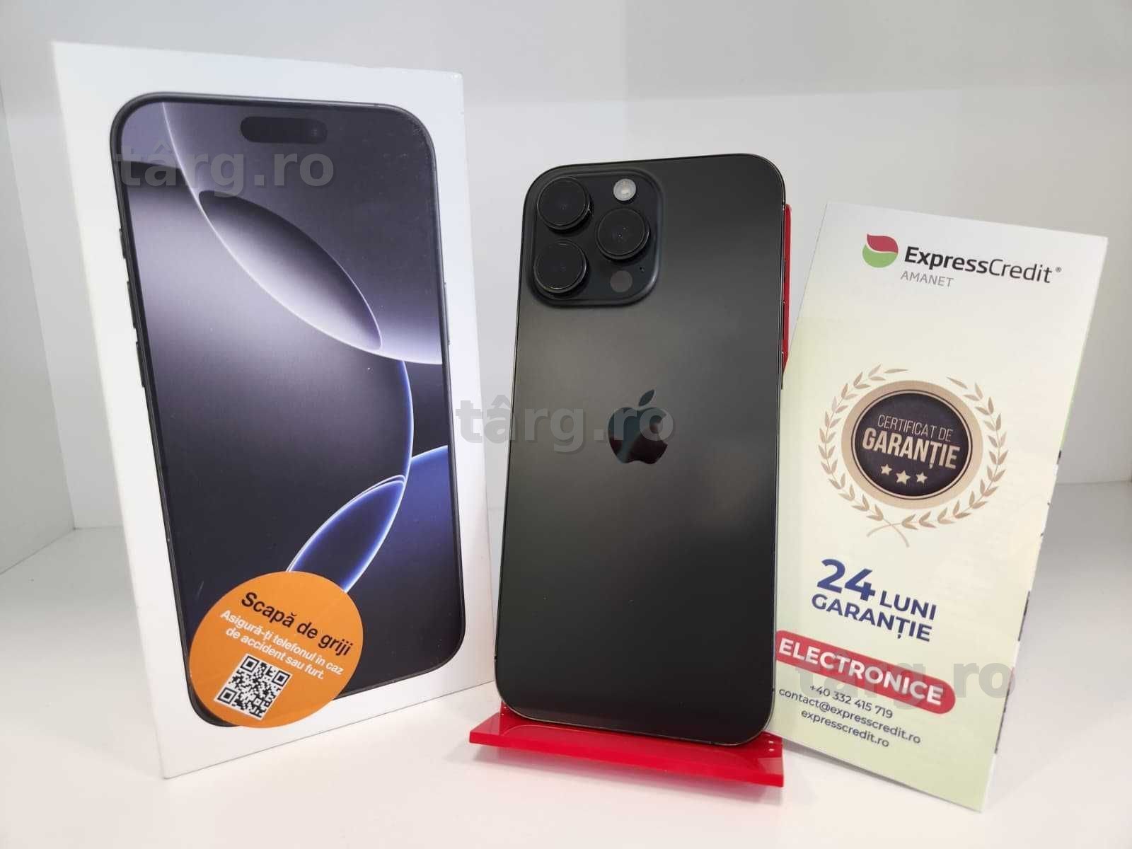 Telefon Apple Iphone 16 Pro Max 256Gb Baterie 95% (Ag8 Tudor/B74888) - Garantie 2 Ani!